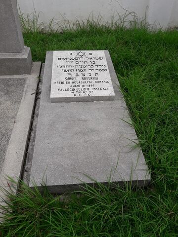 Lápida de Samuel Rosenhiu