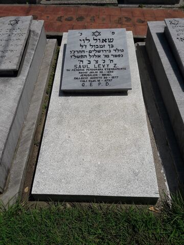 Lápida de Saul Levy Z.
