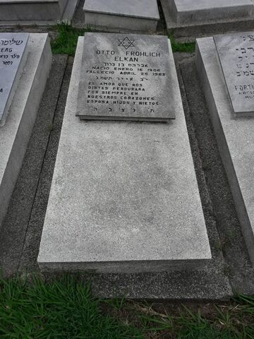 Lápida de Otto Frohlich Elkan