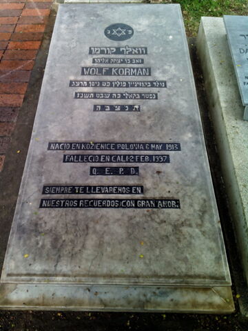 Lápida de Wolf Korman